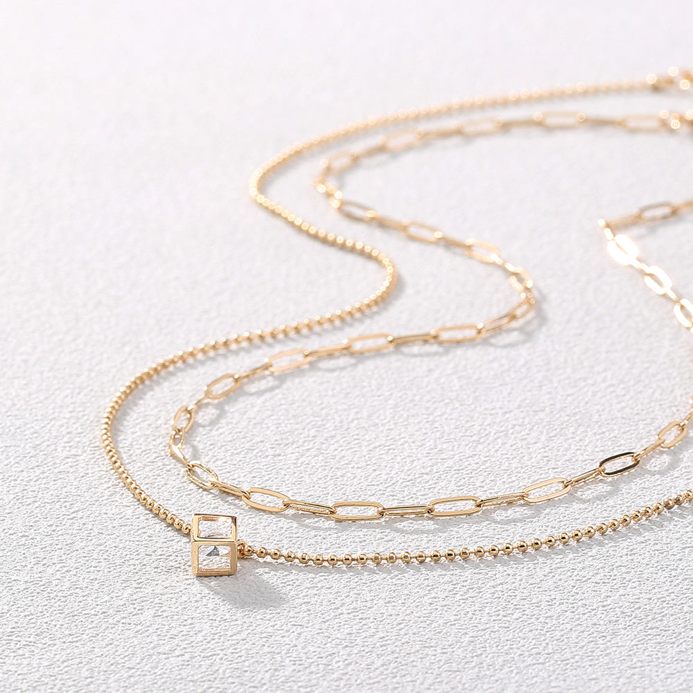 Square Pulse Necklace