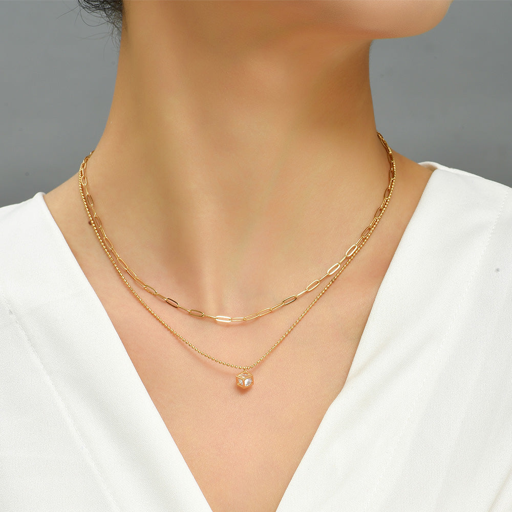 Square Pulse Necklace
